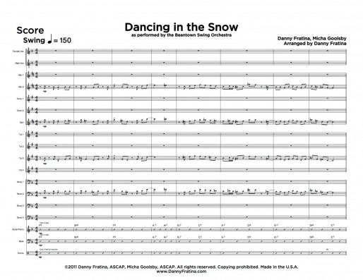 Dancing in the Snow score sample