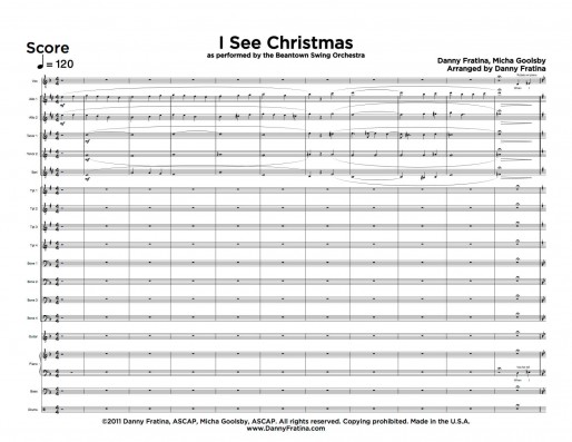 I See Christmas score sample