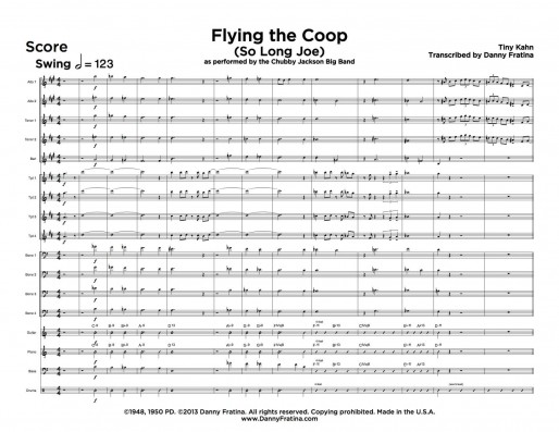 Flying the Coop score sample