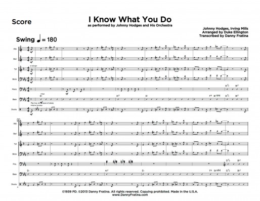 I Know What You Do score sample