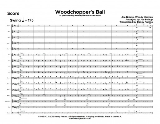 Woodchopper's Ball score sample