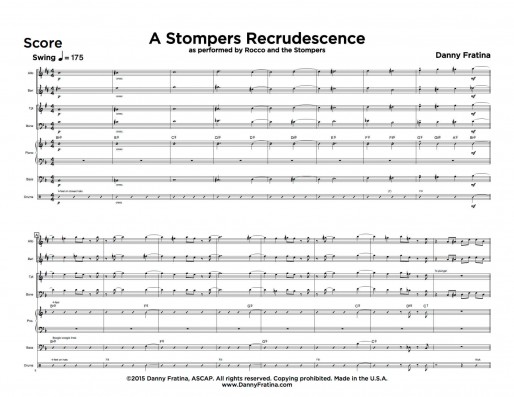 A Stompers Recrudescence score sample