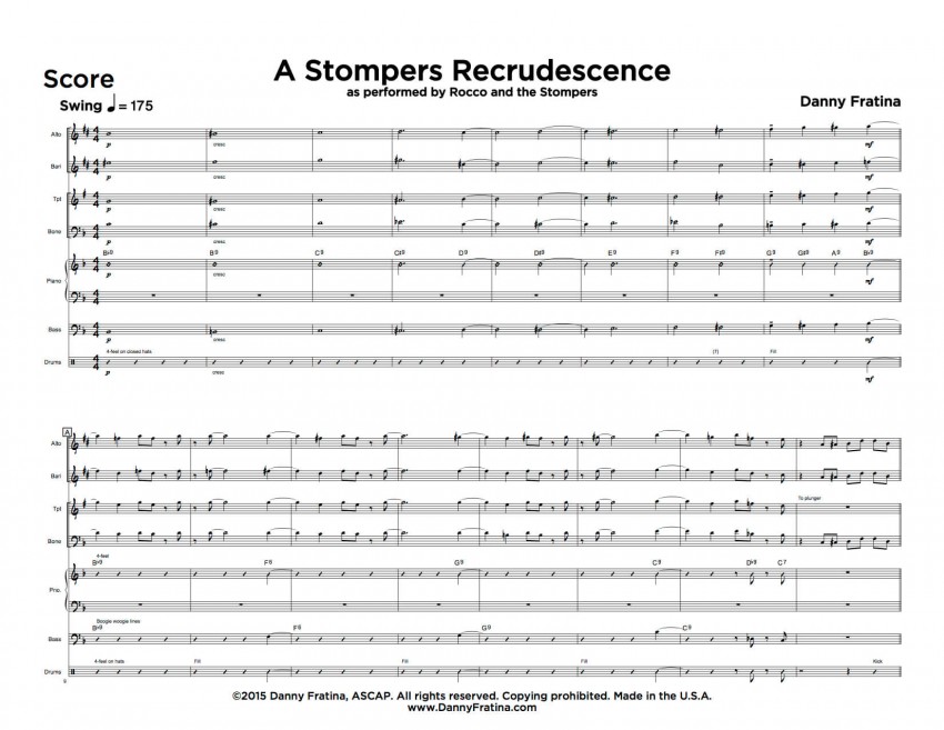 A Stompers Recrudescence score sample