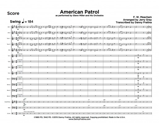 American Patrol score sample