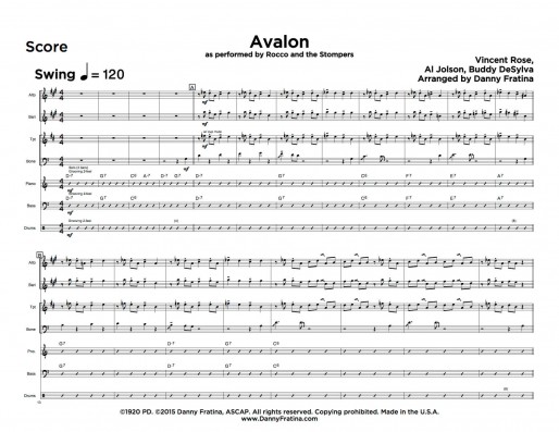 Avalon score sample