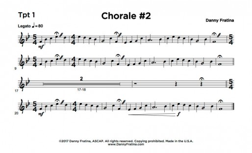 Chorale #2 - Tpt 1