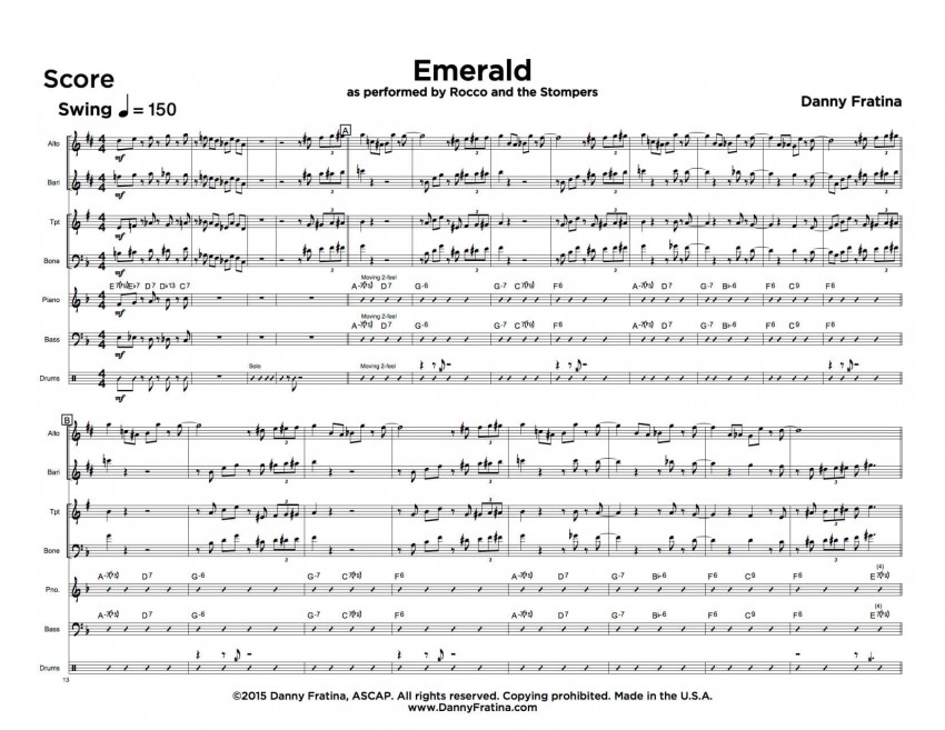 Emerald score sample