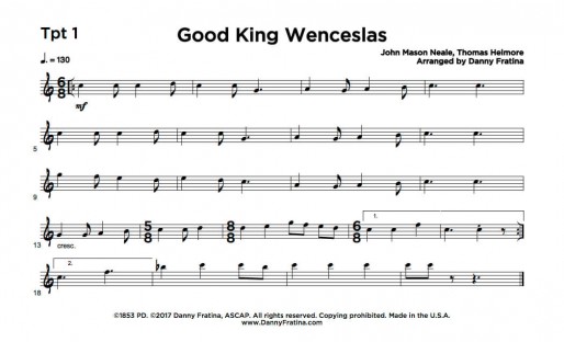 Good King Wenceslas - Tpt 1