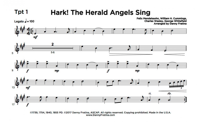 Hark! The Harald Angels Sing - Tpt 1