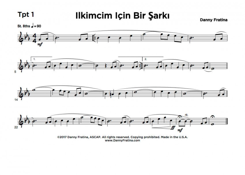 Ilkimcim Icin Bir Sarki - Tpt 1