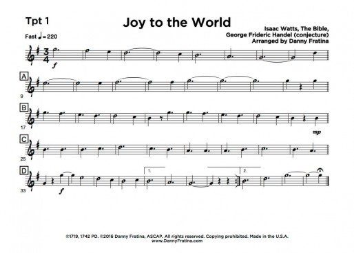 Joy to the World - Tpt 1