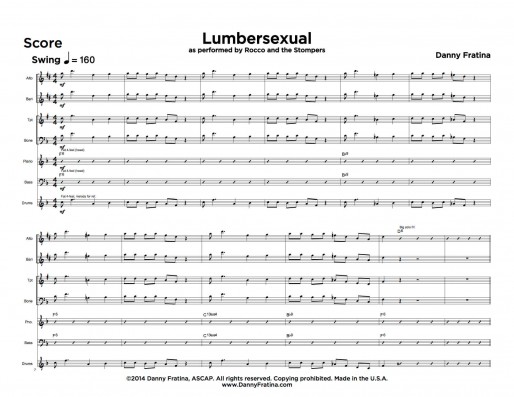 Lumbersexual score sample
