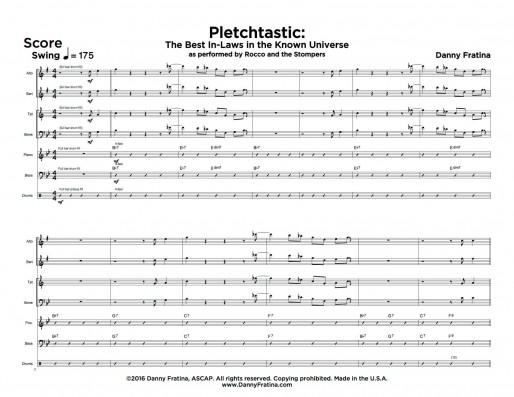 Pletchtastic score sample
