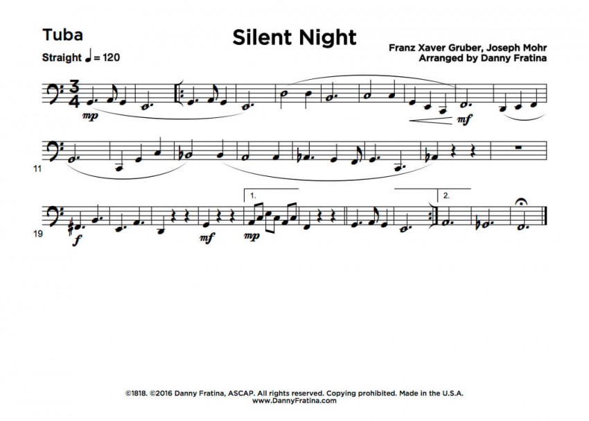 Silent Night - Tuba