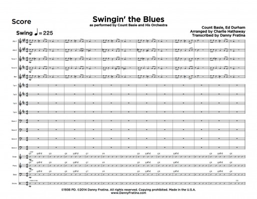 Swingin' the Blues score sample