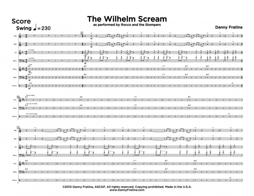 The Wilhelm Scream score sample