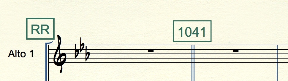 example of rehearsal letters and numbers
