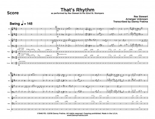 That's Rhythm score sample